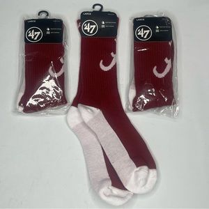 Alabama Crimson Tide athletic crew socks